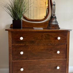 Antique Cherry Wood Dressers (two) 