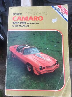 Camaro Clymer shop manual