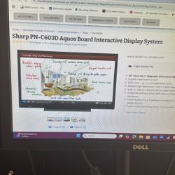 Sharp PN-C603D Aquos Board Interactive display System