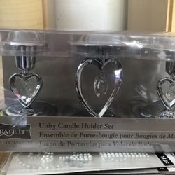 Steel candle holder