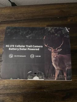 4G LTE Solar Cellular Trail Camera, battery solar powered
