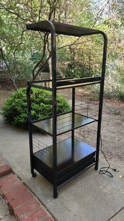 New Assembled Kitchen Pantry Microwave Cabinet With Drawer Shelving Storage Pantry