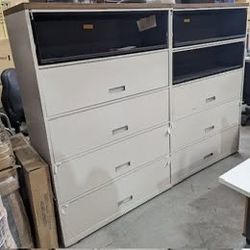 LATERAL OFFICE FIVE DRAWER FILE RETRACTABLE CABINET