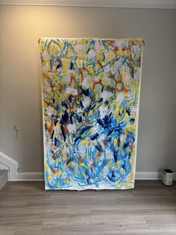 Huge Original Acrylic Painting Art On Canvas New Local