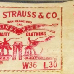 LEVI STRAUSS& CO San Francisco Cal. 501® W36 L30($20)