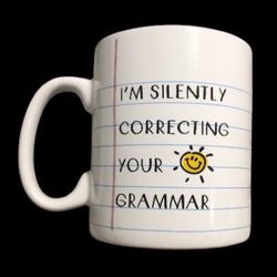 Oversized Teacher’s Coffee Mug “I’m Silently Correcting Your Grammar” - HOME Essentials