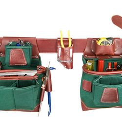 Occidental Carpenters Tool Belt With  Heavy Duty Canvas/ Leather Materials.  Size Large 