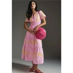 Anthropologie Pink Somerset Maxi Dress