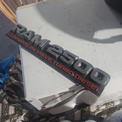 Dodge ram 2500 emblem 99 diesel