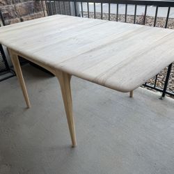 Pecan Wood Table Refinished And Ready For Stain 32"x40" 