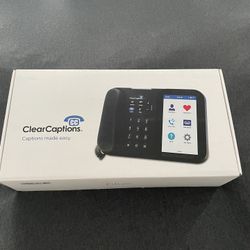 Clear Captions Hearing Impaired Call Captioning Phone