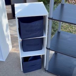 3 Cube Stand With Bins
