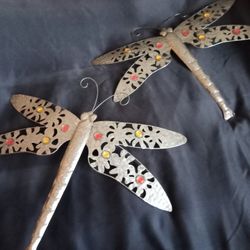 Wall Art Metal Dragonflies