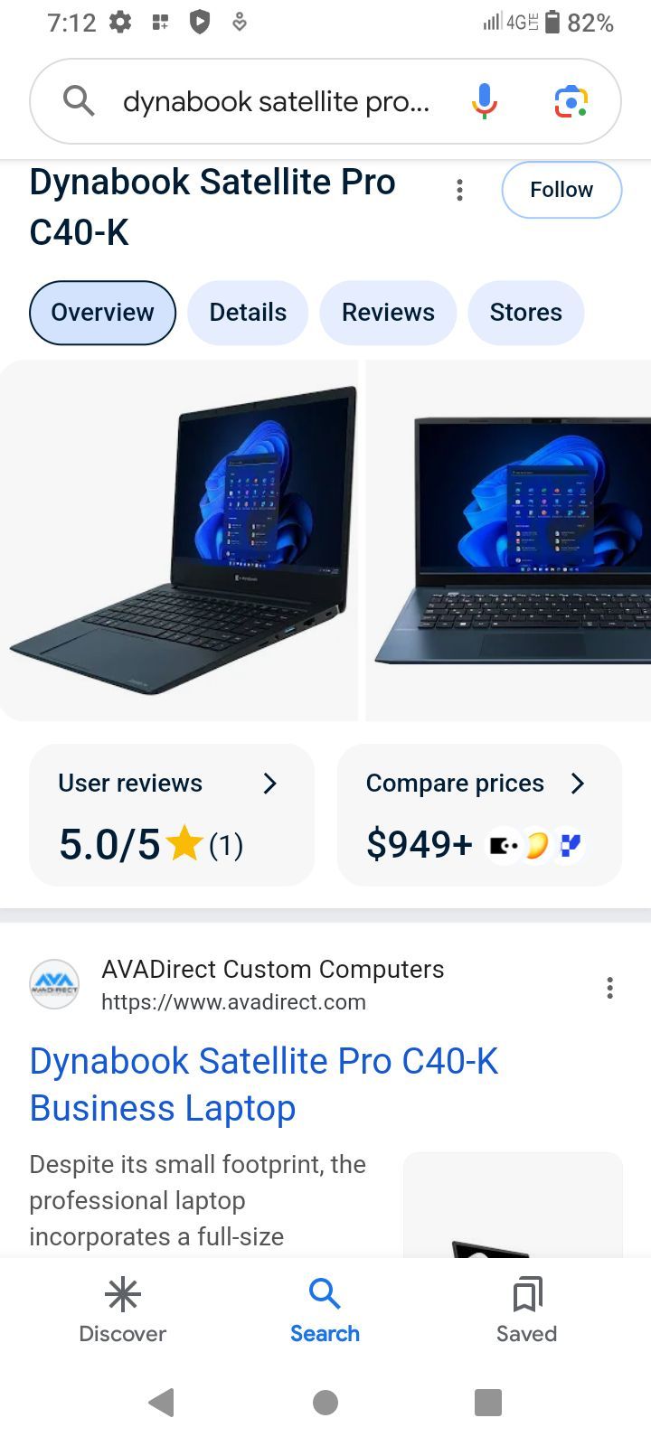 Dynabook laptop satellite pro
