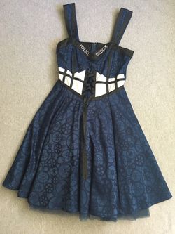 Hot Topic BBC Exclusive DR Who Police Public Call Box Dress MD Halloween Cosplay