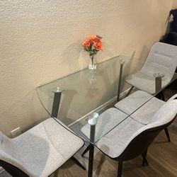 Glass Dining Table 