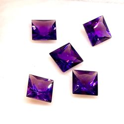 Lot Of 5- 1.5 Ct Amethyst Collectibles