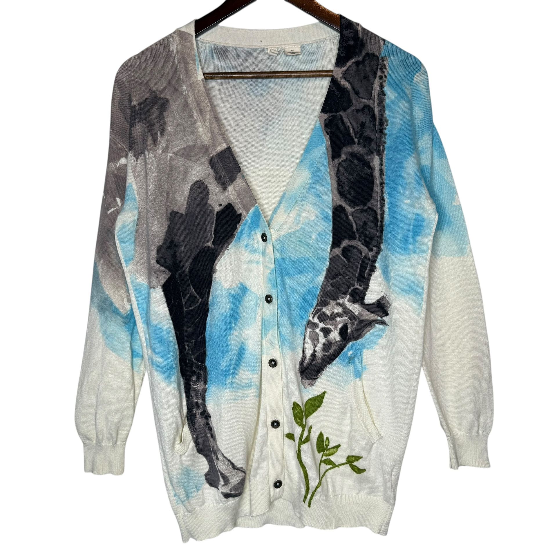 Anthropologie Moth Giraffe Cardigan size Small