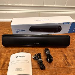 Computer Speakers for Desktop PC, Stereo PC Soundbar