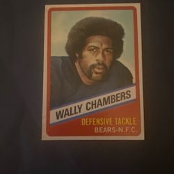 1976 Topps Wonder Bread Wally Chambers #15
