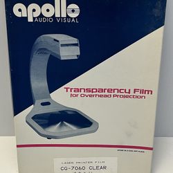 Apollo Laser Transparency Film, Clear CG7060 - New, Open Box + add. other sheets
