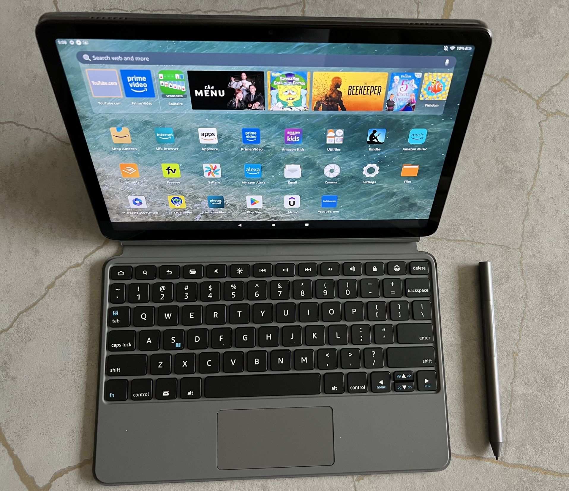 Amazon Fire Max 11 tablet with Keyboard and Stylus Pen