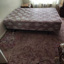 Queen Size Bed With Frame Support No Headboard 