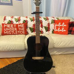 Vintage 1980 Guild D-25, Rare Black Finish