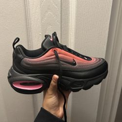 pink and purple Air maxes 