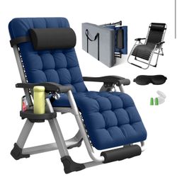 Oversized Zero Gravity Chair With Carry Bag And Accessories 
