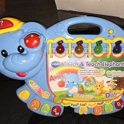 Touch And Teach Elephant Learning Toy