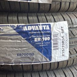 215/70/15 Advanta Tires