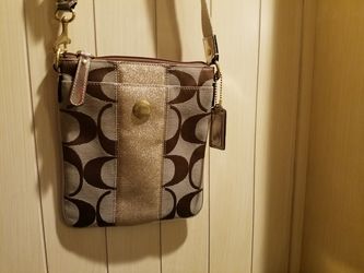 Genuine Small brown/gold Coach Bag