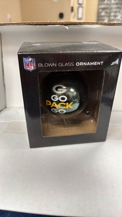 NFL Green Bay Packers Blown Glass Ornament