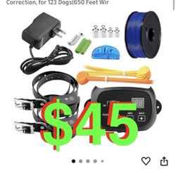 Underground Electric Dog Fence, Wireless Pet Boundary Containment System, IP66 Waterproof/Rechargeable Training Collar, Covers up to 3/4 Acre, Shock/T