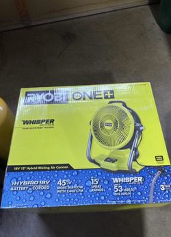 Ryobi 18V 12" Hybrid Misting Air Cannon