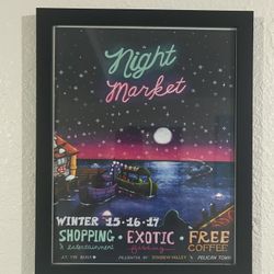 Framed Stardew Valley ‘Night Market’ Flier