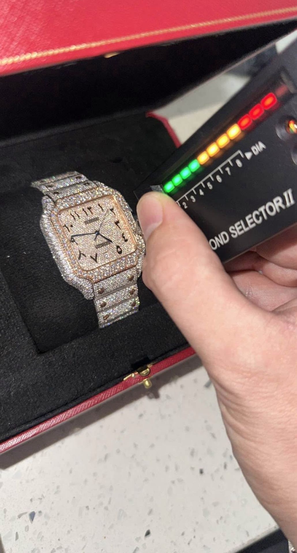 VVS Iced Out Arabic Watch