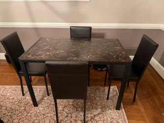 Dining set for 4 with chairs