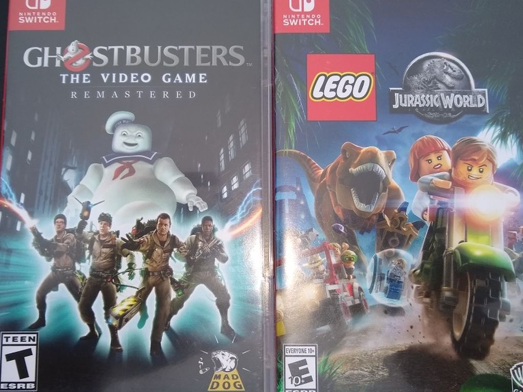 Nintendo Switch Games Ghostbusters Jurassic World