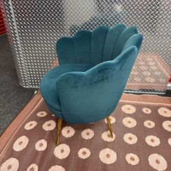 Teal Velvet Accent Chair