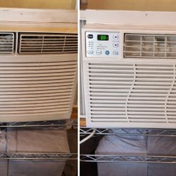 Two Air Conditioner Units Window. 