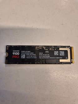 Samsung SSD 9100 Pro NVMe M.2, 8 TB, PCIe 5.0, 14 800 MBS Read, 13 400 MBS Write Internal SSD for Gaming, Video & Computer Ai, Black, Mz-Vap8T0BW SN S