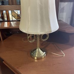 Brass Table Lamp with Shade