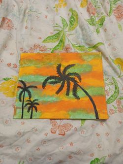 Palm Tree Painting By Local Artist 