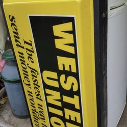 Western Union Light Up Sign