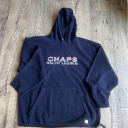 Ralph Lauren vintage chaps hooded fleece sweatshirt men’s size XL