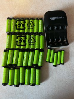 Rechargeable batteries & charger