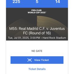 Real Madrid Vs Juventus Ticket