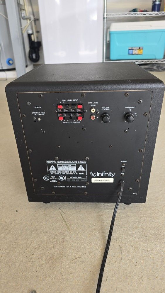 Infinity BU-1 Powered Subwoofer
